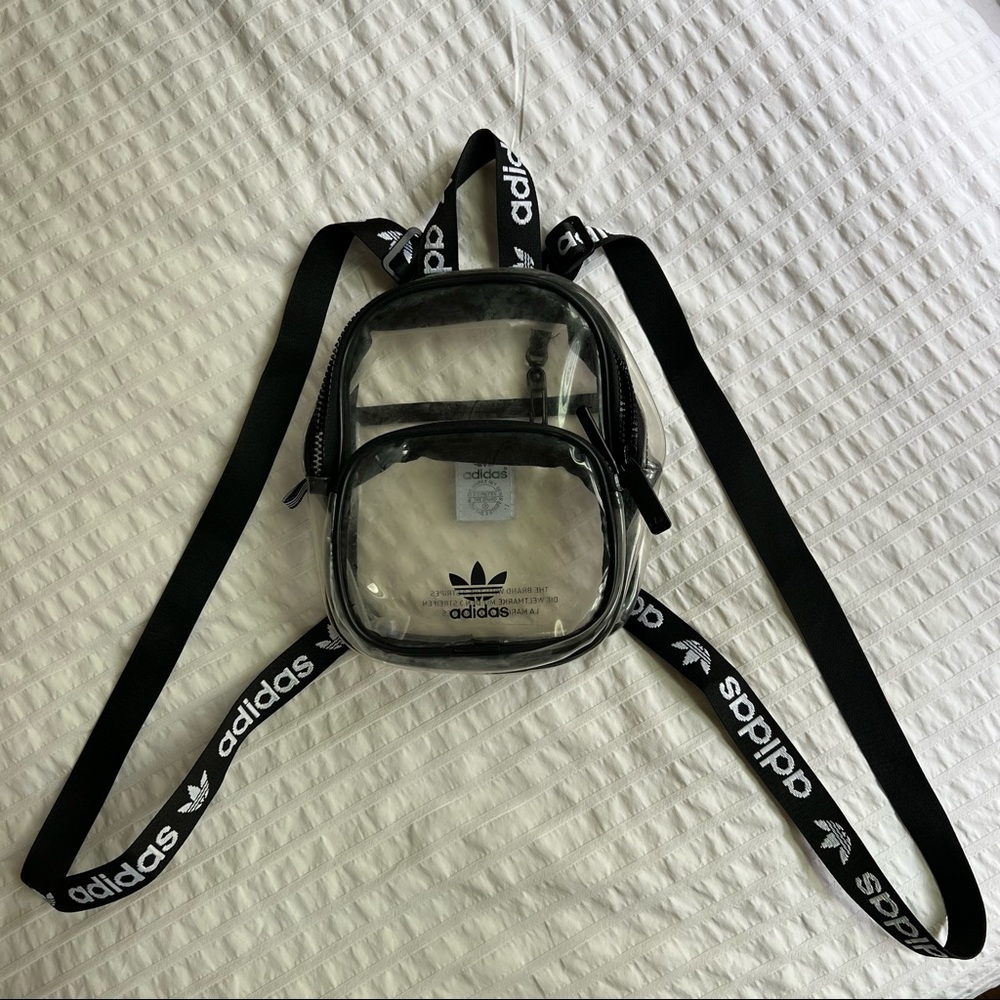 CLEAR ADIDAS MINI BACKPACK